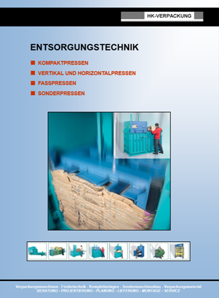 Katalog für Entsorgungstechnik von HK-Verpackung