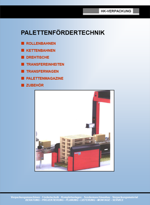 Katalog für Palettenfördertechnik von HK-Verpackung