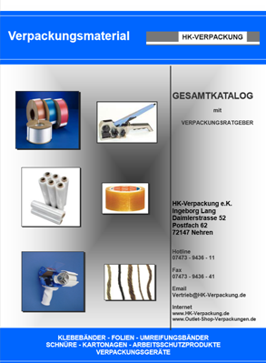 Material-Gesamtkatalog von HK-Verpackung